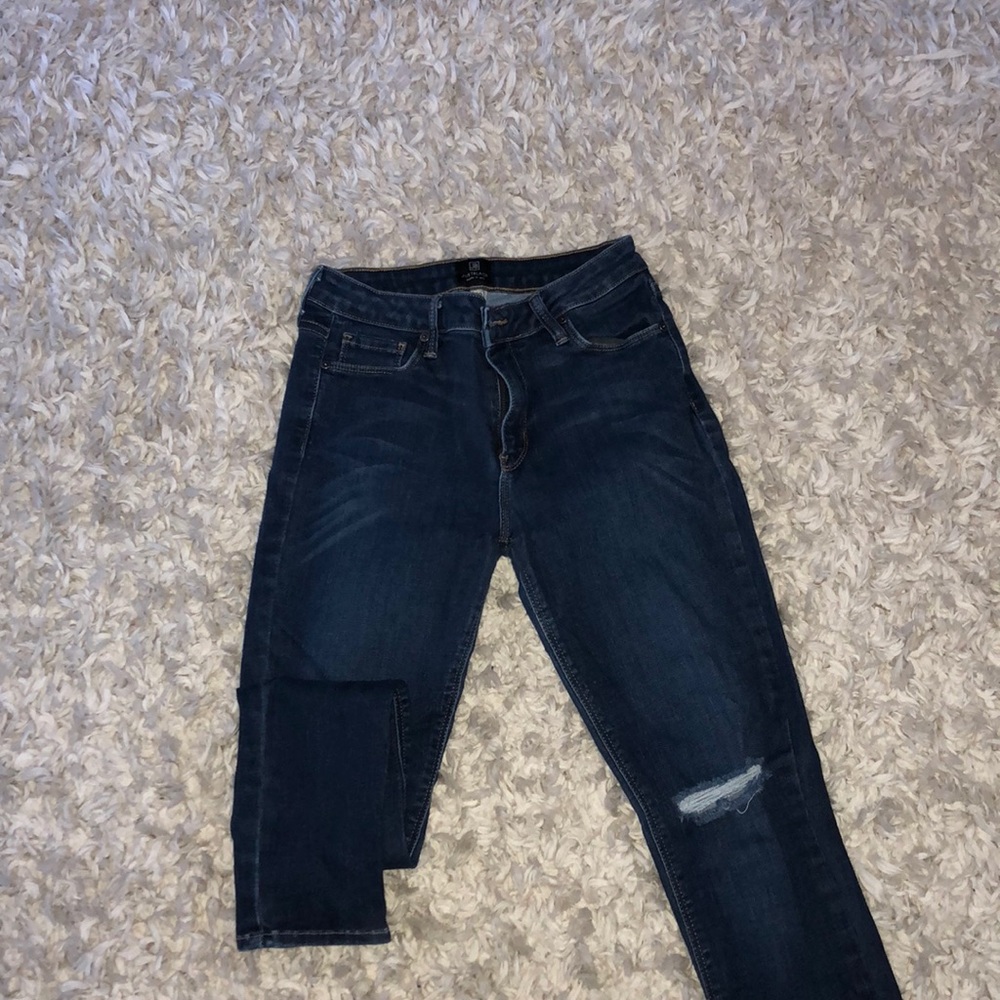 Distressed jeans